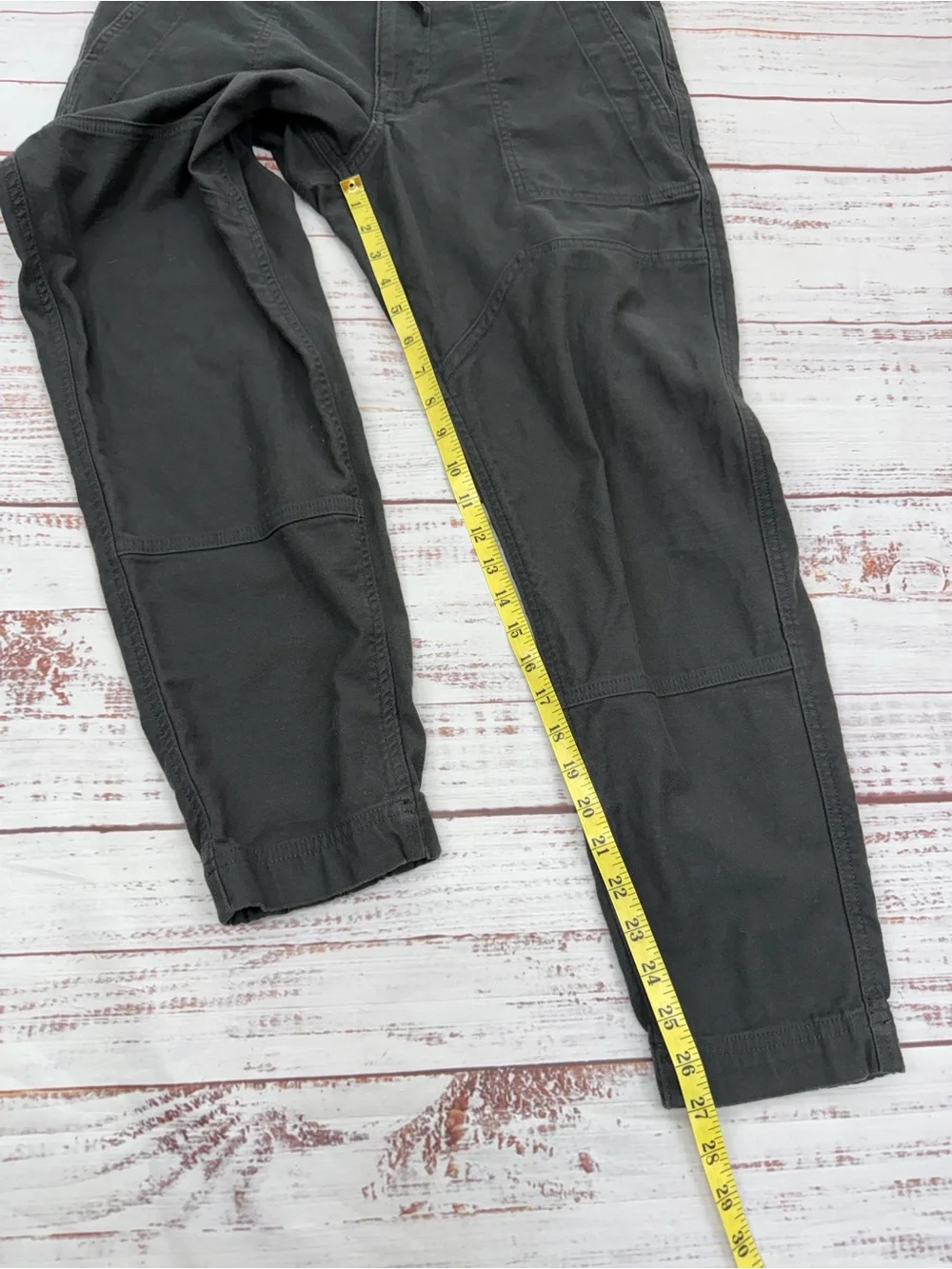REI Co-op Men’s 34 x 27 Trailsmith Gray Canvas Utility Joggers Pants